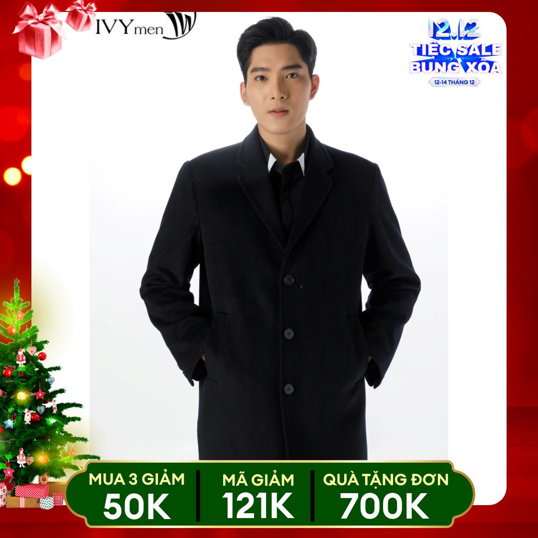 Áo khoác dạ dáng dài IVY moda MS 71E3076