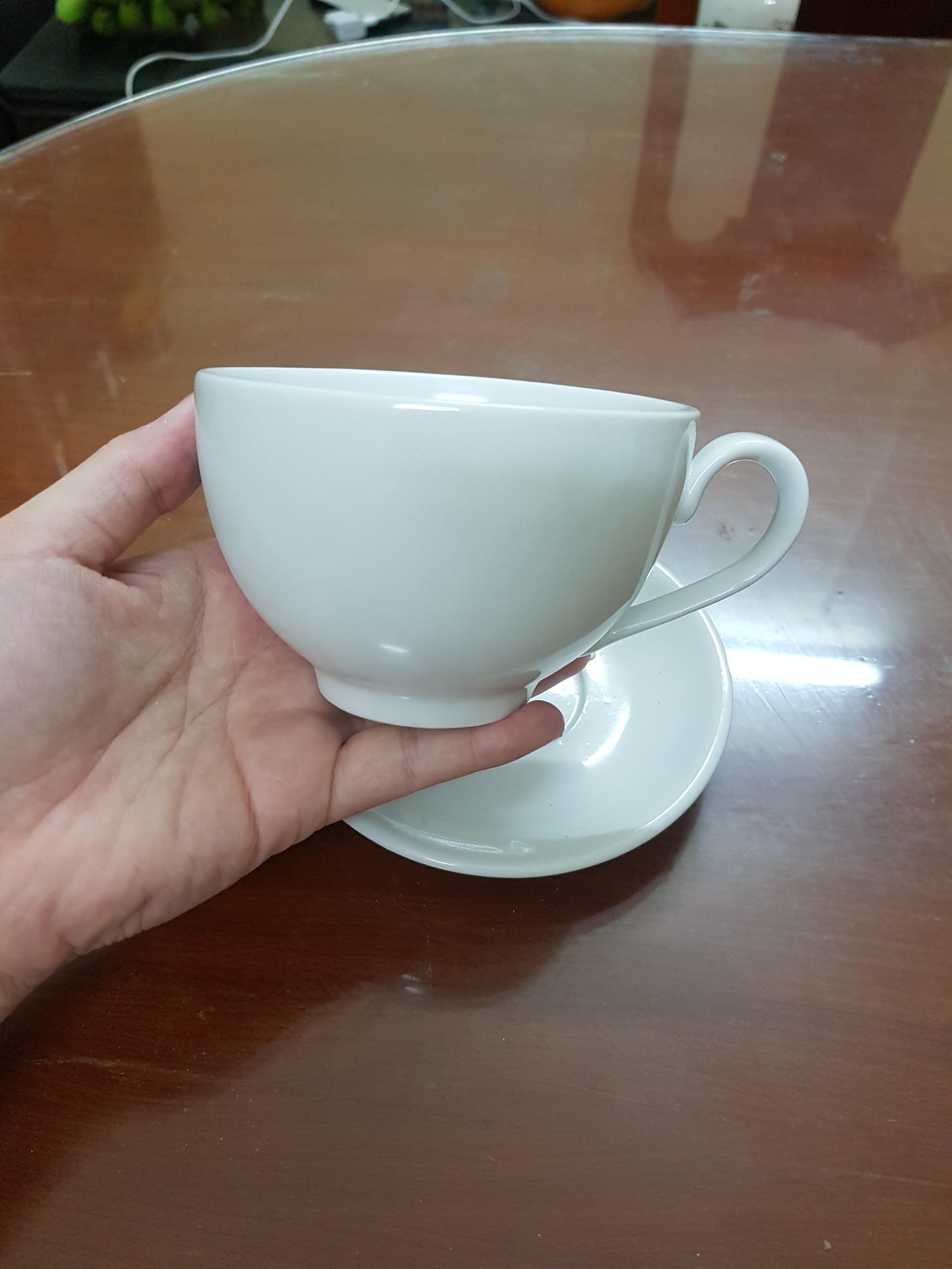 Ly sứ Cốc cafe capuchino latte art espresso 180ml 220ml 280ml trắng trơn