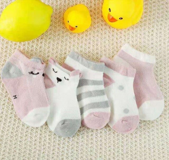 Set 5 đôi tất đáng yêu cho bé ( tất hình mèo)