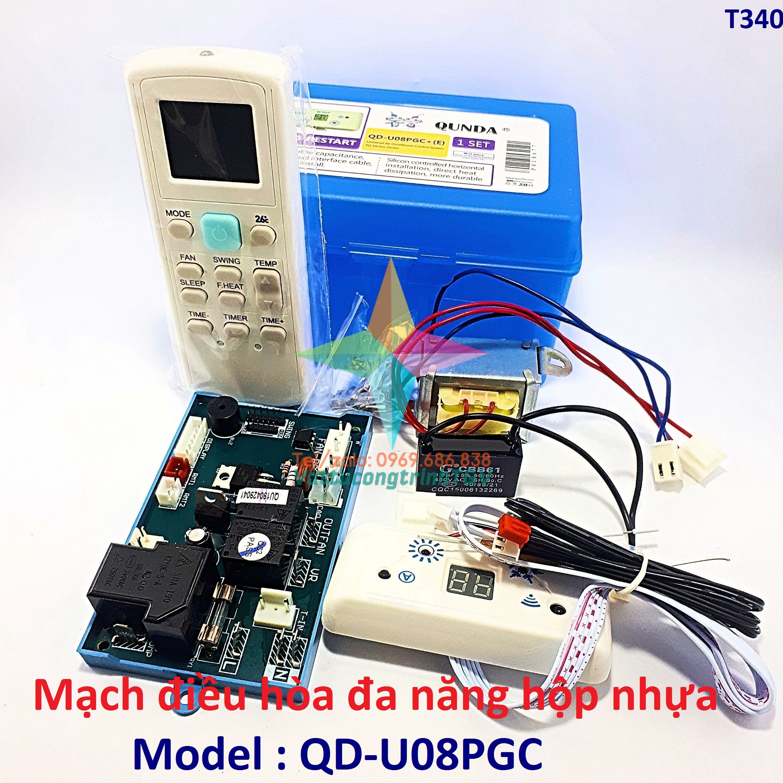 Mạch điêu hòa đa năng hộp nhựa QD-U08PGC