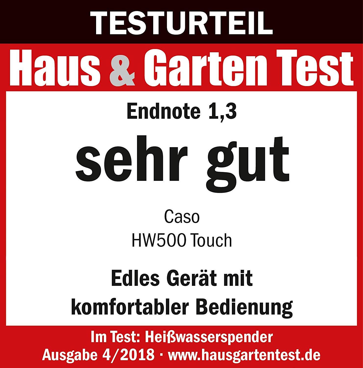 Bình thủy điện CASO HW500 Touch Design - Đức