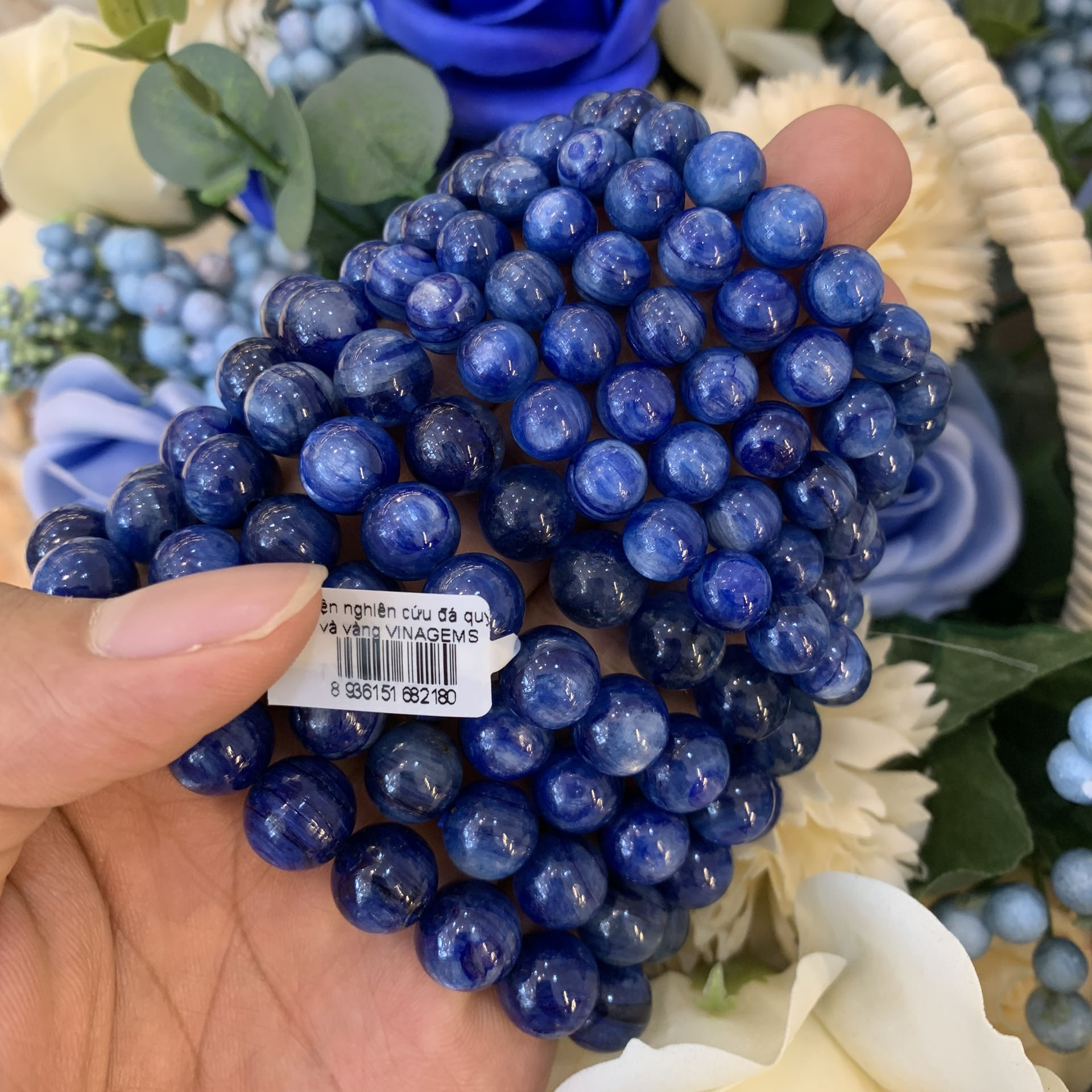 Vòng Tay Phong Thủy Đá Kyanite 7006