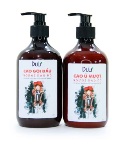 Combo Cao Gội Đầu, Cao Ủ Mượt Người Dao Đỏ Duli - Giải Pháp Cho Tóc Rụng, Sạch Gàu Hết Ngứa
