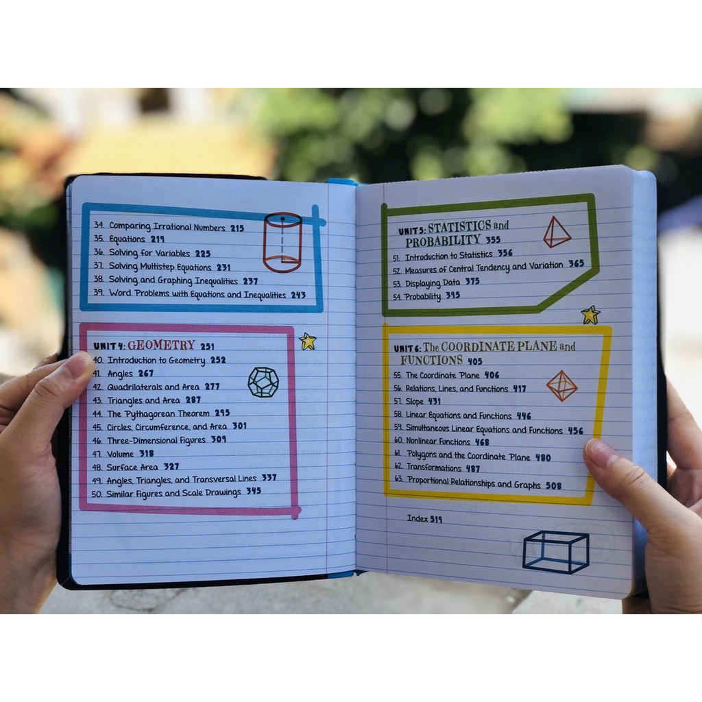 Sách Big Fat Notebook Everything You Need To Ace Maths - Sổ tay toán học bản tiếng anh - Nhà Sách Giáo Dục Á Châu