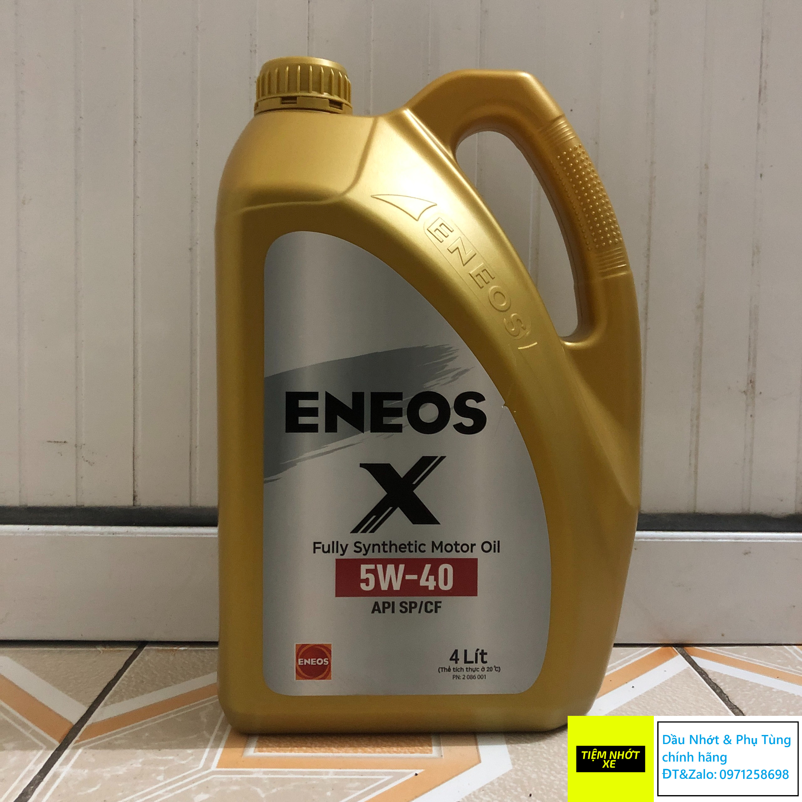 CHÍNH HÃNG  Dầu nhớt tổng hợp toàn phần ô tô Eneos SP CF 5w40  4L