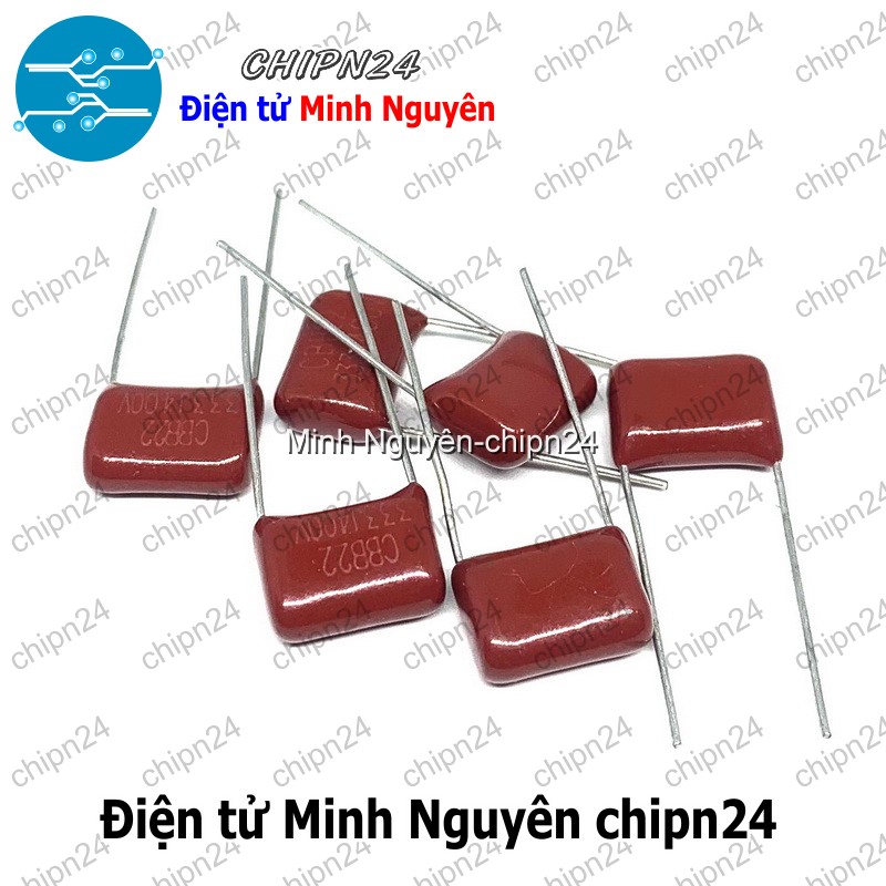 [5 con] (F230) Tụ CBB 400V 333J P=10mm (333 33nF 0.033uF) - HH001190