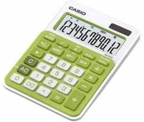 [HCM]Máy tính bỏ túi Casio MJ-12VC-GN (Xanh lá)