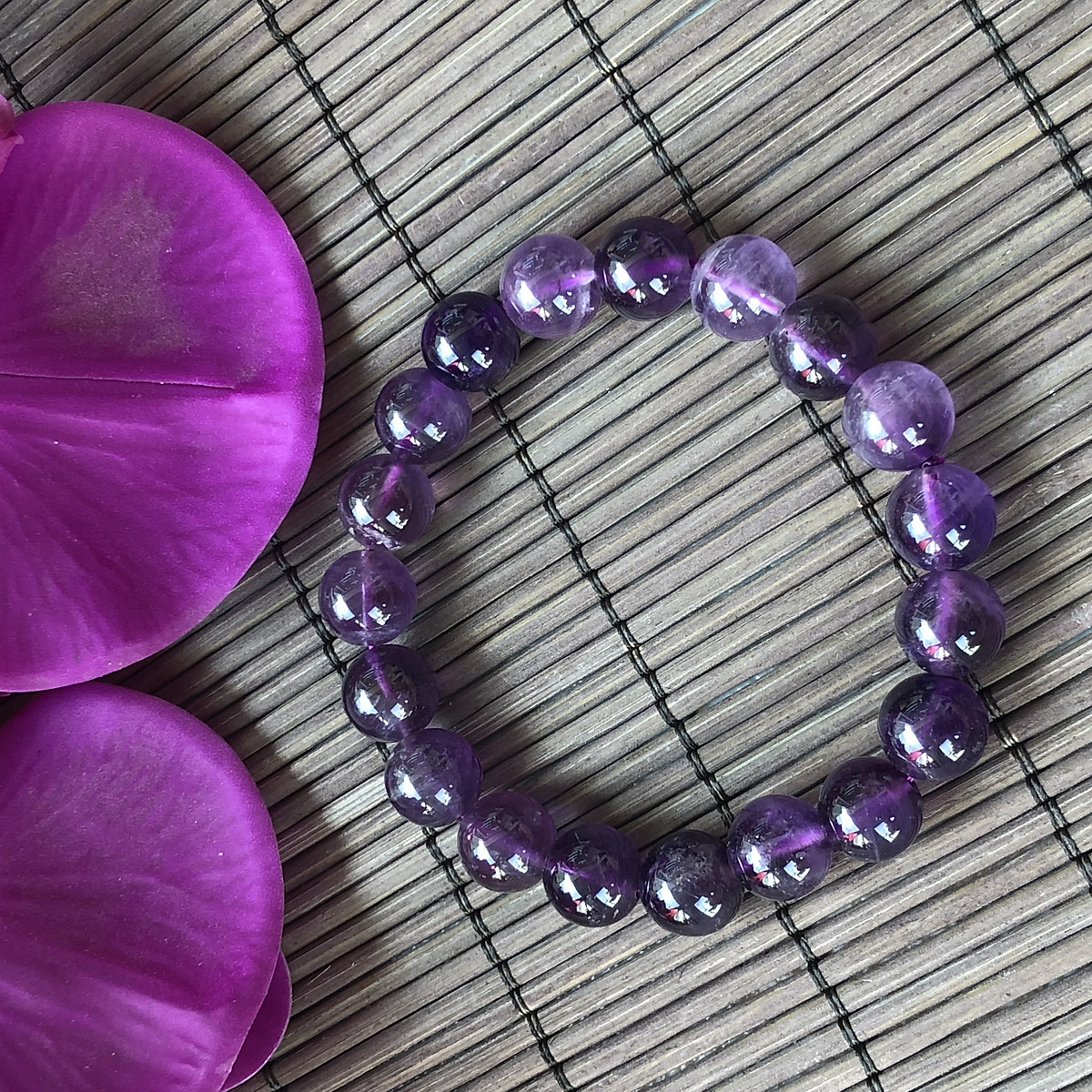 VÒNG THẠCH ANH TÍM THIÊN NHIÊN - HTT02