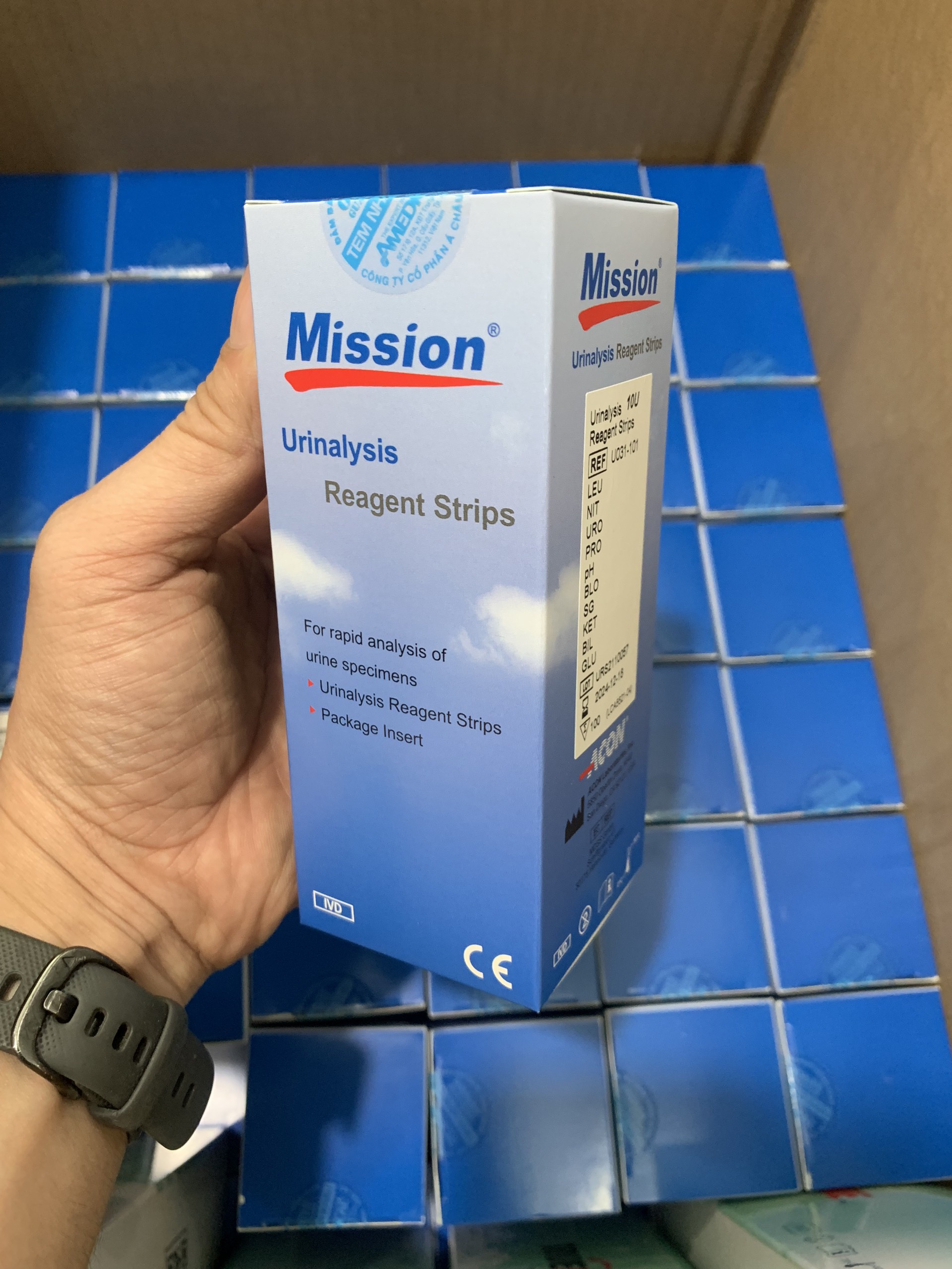 Que thử nước tiểu ACON Mission 10 thông số - Que thử nước tiểu 10 thông số hộp 100 test