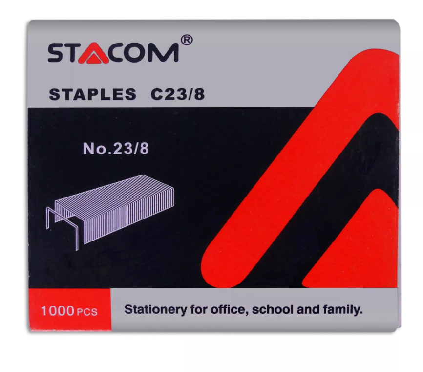Kim bấm đại STACOM, bấm được 30 tờ sử dụng cho các loại bấm kim đại - loại dùng cho Công Nghiệp/Tiệm Photo/Nhà Sách chuyên dụng C23/8
