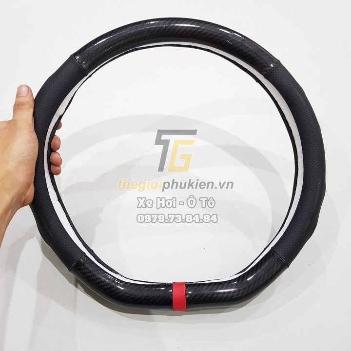 Bọc vô lăng Ô tô, Xe hơi D-Cut vân Carbon cao cấp