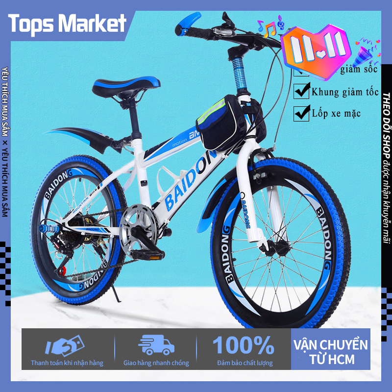 Mua [HCM]Xe đạp trẻ em dáng thể thao Size 20 inch phù hợp cho bé Xe đạp địa hình thể thao cao cấp