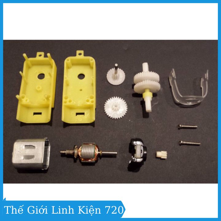 Động cơ giảm tốc vàng 3v-9v chế xe mô hình