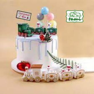 ĐOÀN TÀU XE LỬA GIÁNG SINH TRANG TRÍ BÁNH