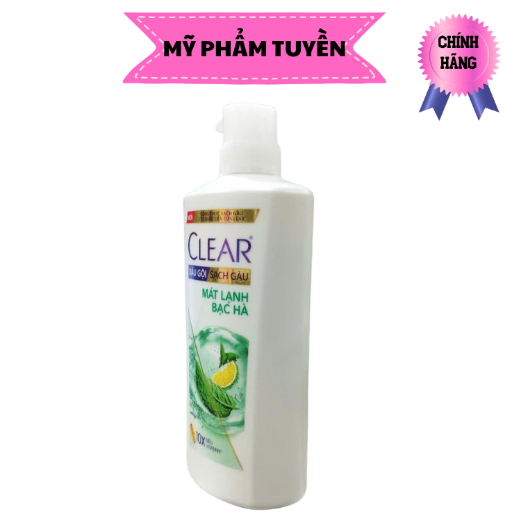 Dầu gội sạch gàu Clear mát lạnh bạc hà