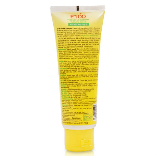 Sữa rửa mặt chiết xuất củ nghệ E100 100 gram