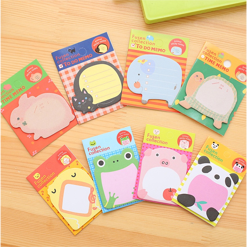 Giấy note ghi chú hình động vật