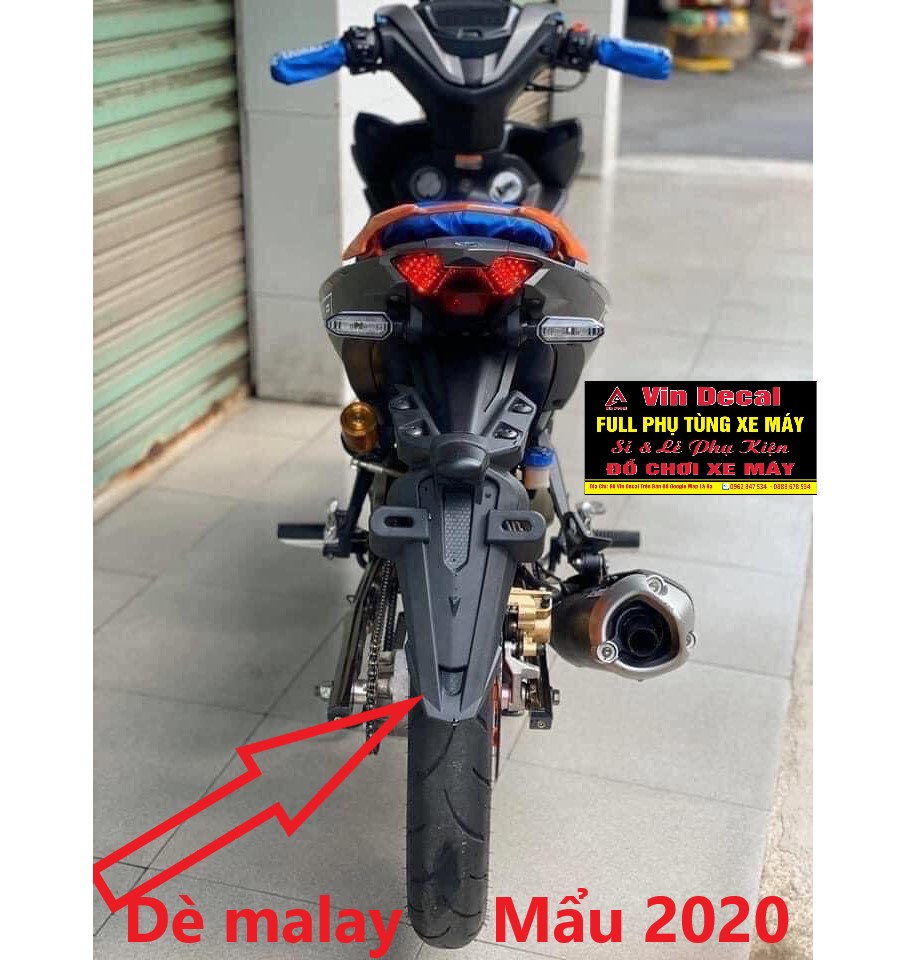 NEW Dè sau Malay cho xe Ex150 mẩu 2020 KIỂU NHỌN