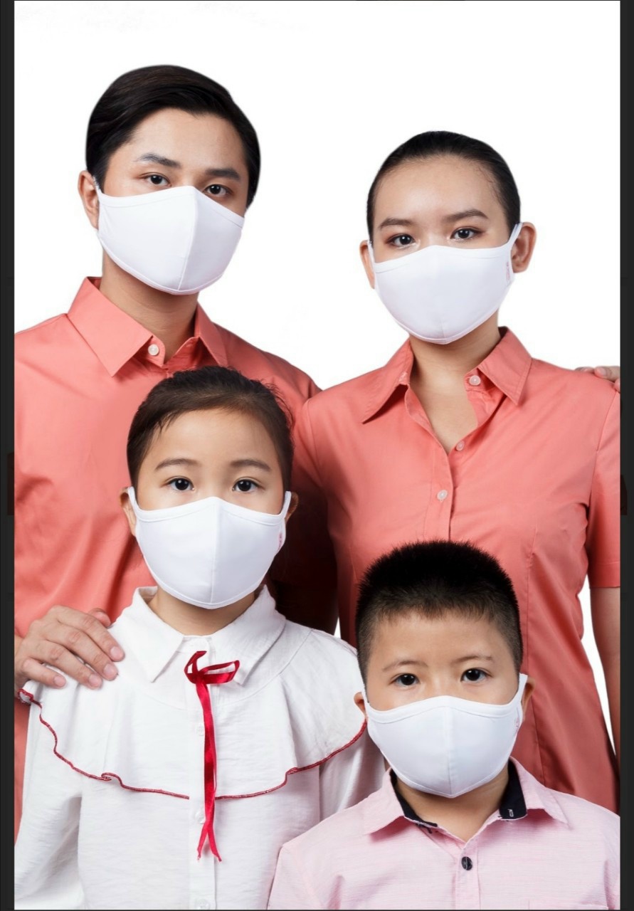 Combo 5 khẩu trang vải kháng khuẩn trẻ em