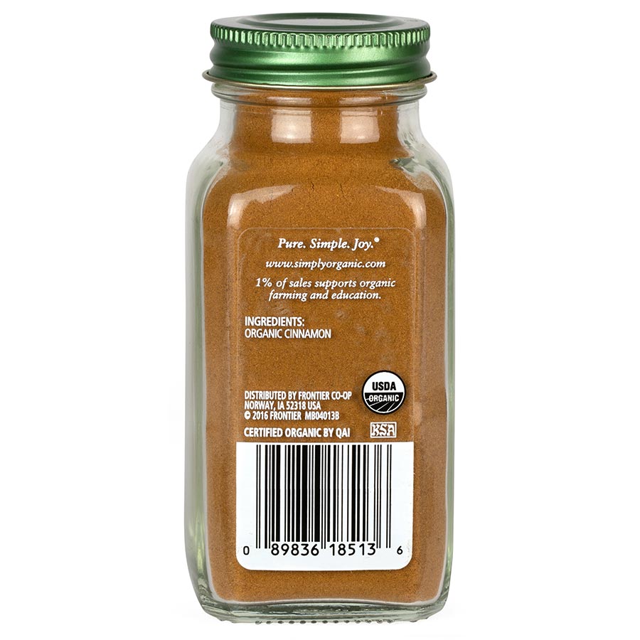 Bột quế hữu cơ (Simply Organic Cinnamon Powder) - 69gr