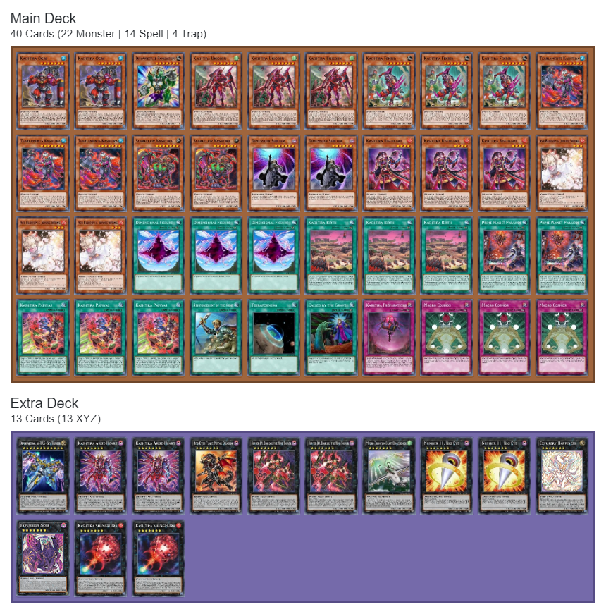 Bài In Tiếng Việt - Bộ bài Yugioh - Custom Deck - Kashtira Deck