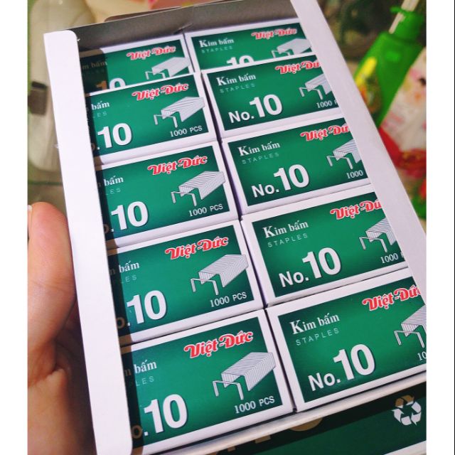 Kim bấm số 10 Việt Đức [Combo 5 hộp]