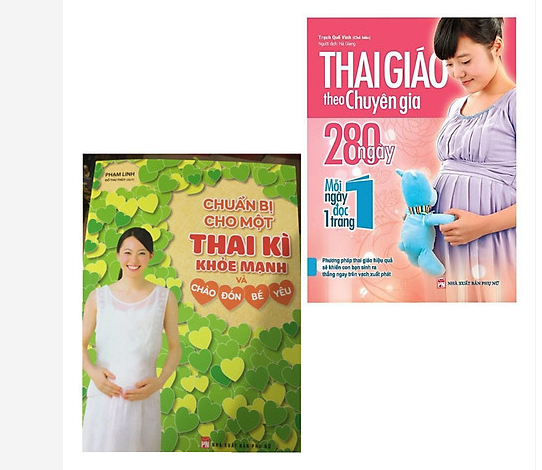 Sách Combo Thai Giáo Cho Mẹ Bầu: Chuẩn Bị Cho Một Thai Kì Khỏe Mạnh Và Chào Đón Bé Yêu + Thai Giáo Theo Chuyên Gia - 280 Ngày - Mỗi Ngày Đọc Một Trang - Mhbooks tặng sổ tay