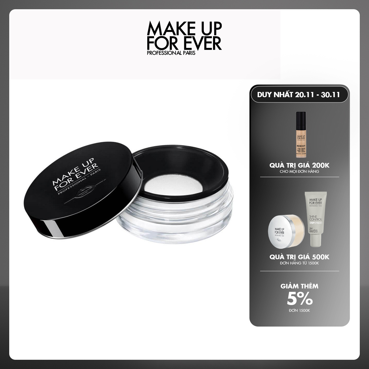 MỚI - Phấn Phủ Dạng Bột Hoàn Thiện HD SKIN Perfecting Loose Powder 8.5g - MAKE UP FOR EVER