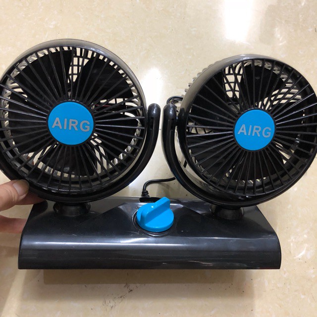 Hot-quạt đôi 12v và 24v size to cho oto , xe hơi