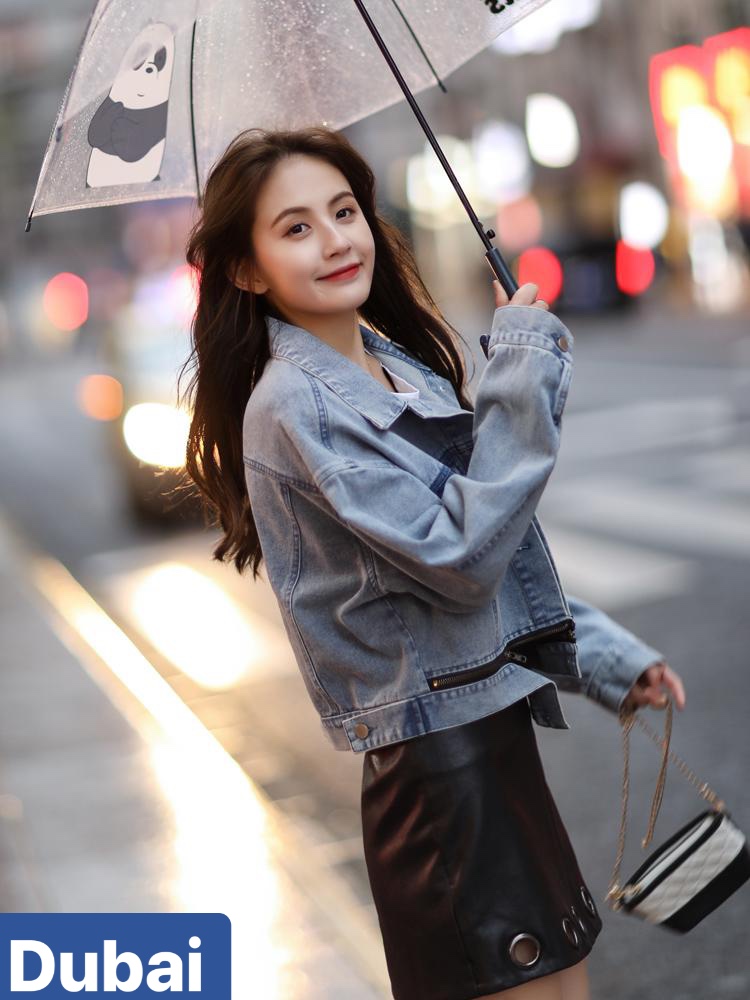 ÁO KHOÁC JEAN NỮ CHẤT BÒ DÂY KÉO PHONG CÁCH ULZZANG HÈ THU NHẬT BẢN CAO CẤP DUBAI FASHION