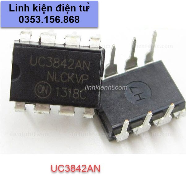 5 con ic dao động uc3842an uc3842 3842 ka3842 dip-8 mới chính hãng 100%