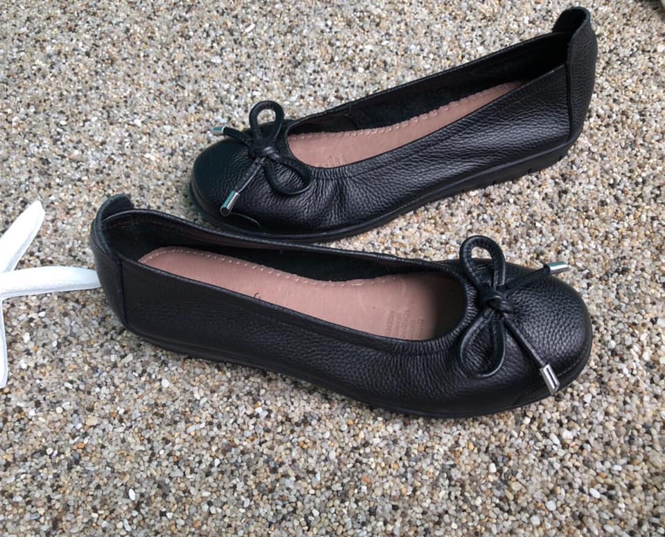 Giày búp bê Supersoft nơ chuông