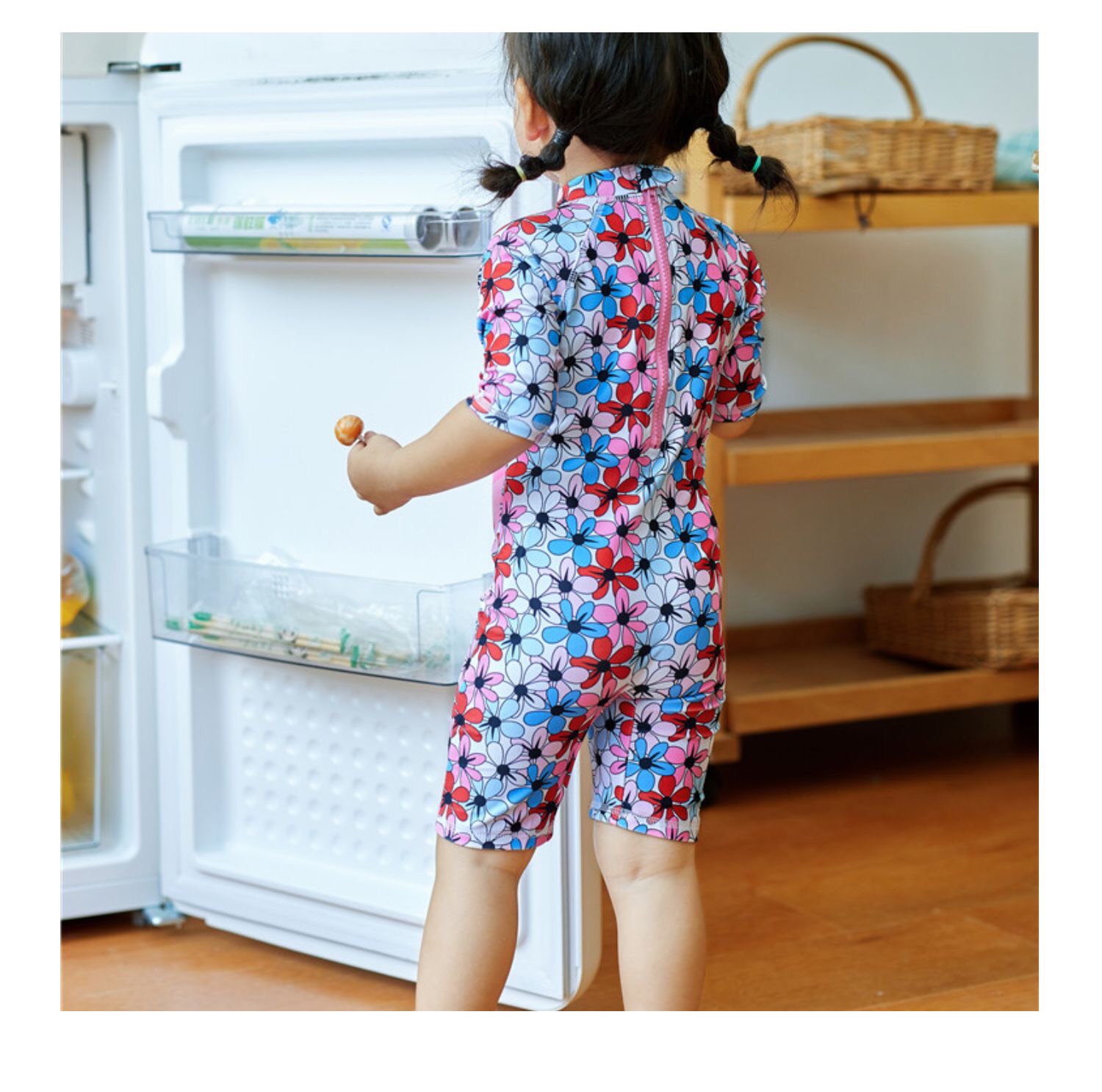 Đồ bơi cho bé gái và bé trai mùa hè kèm nón 1 2 3 4 5 tuổi - BATMUOI