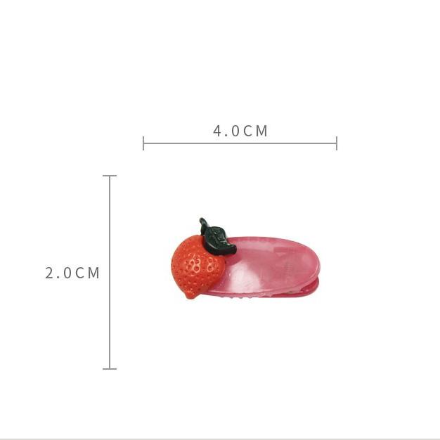 Bộ 03 kẹp tóc mỏ vịt hoa quả