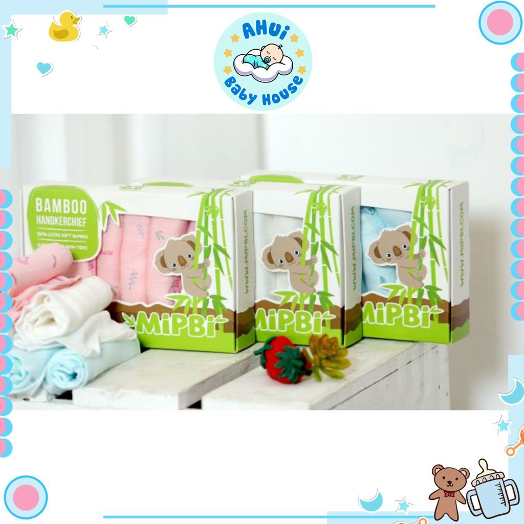 Khăn sữa Mipbi cao cấp 100% sợi tre