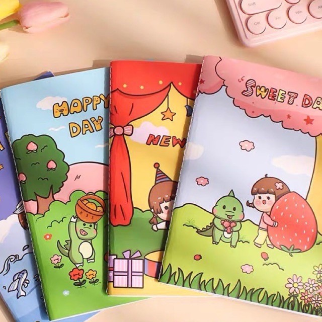 Sổ Chiết Washi Tape Size A5 Dễ Thương