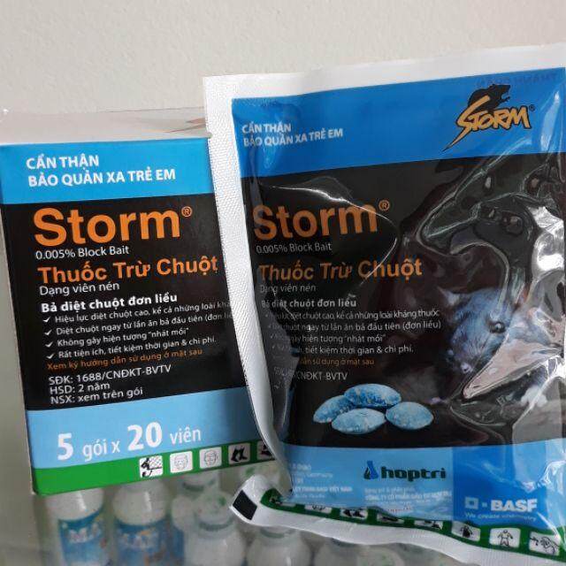 [Giá hủy diệt] 100 viên Thuốc diệt chuột thế hệ mới Storm (kẹo chuột tác dụng mạnh)