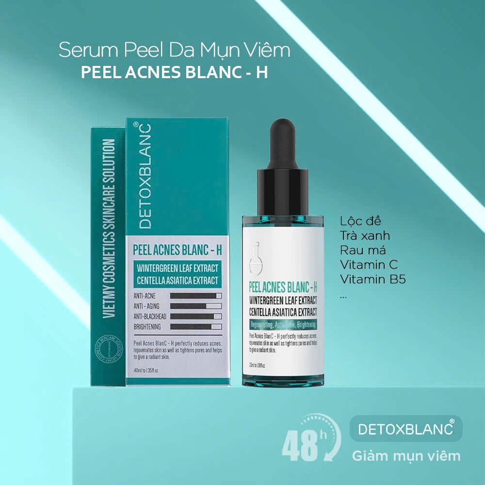 Serum loại bỏ mụn detox blanc (pell acnes blanc detox blanc-H loại bỏ mụn tận gốc mụn)