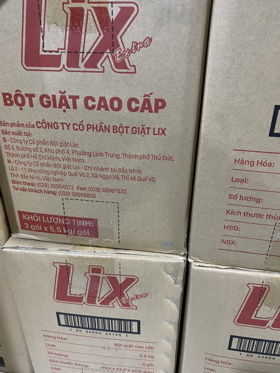 BỘT GIẶT LIXE 5,5KG