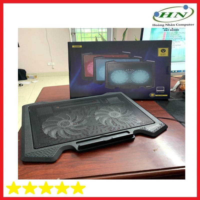 Bảng giá Đế Tản Nhiệt Quạt tản nhiệt Laptop Cooler S200 Pad Phong Vũ