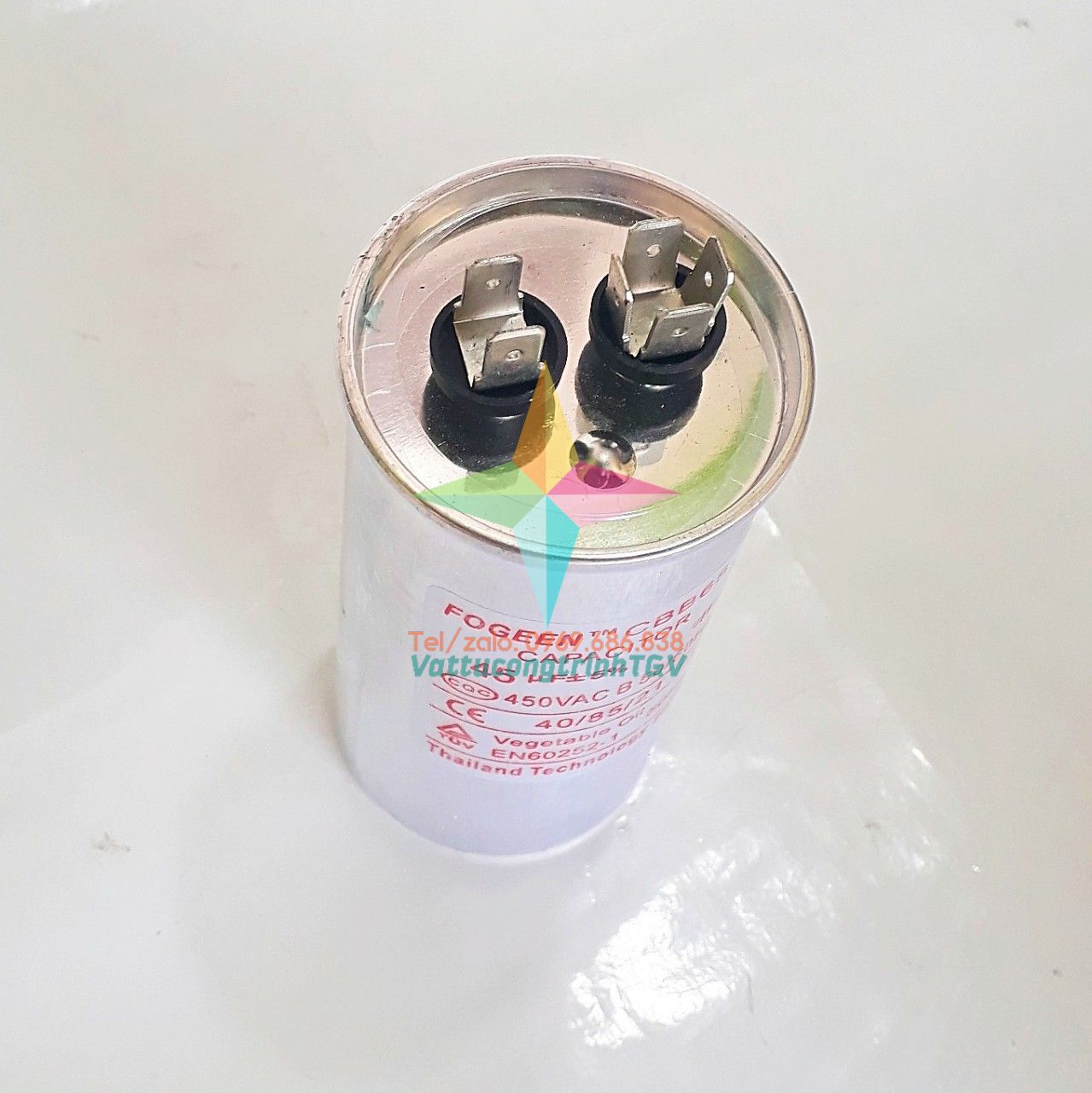 Tụ điều hòa 2 chân CBB65 45uF+5%