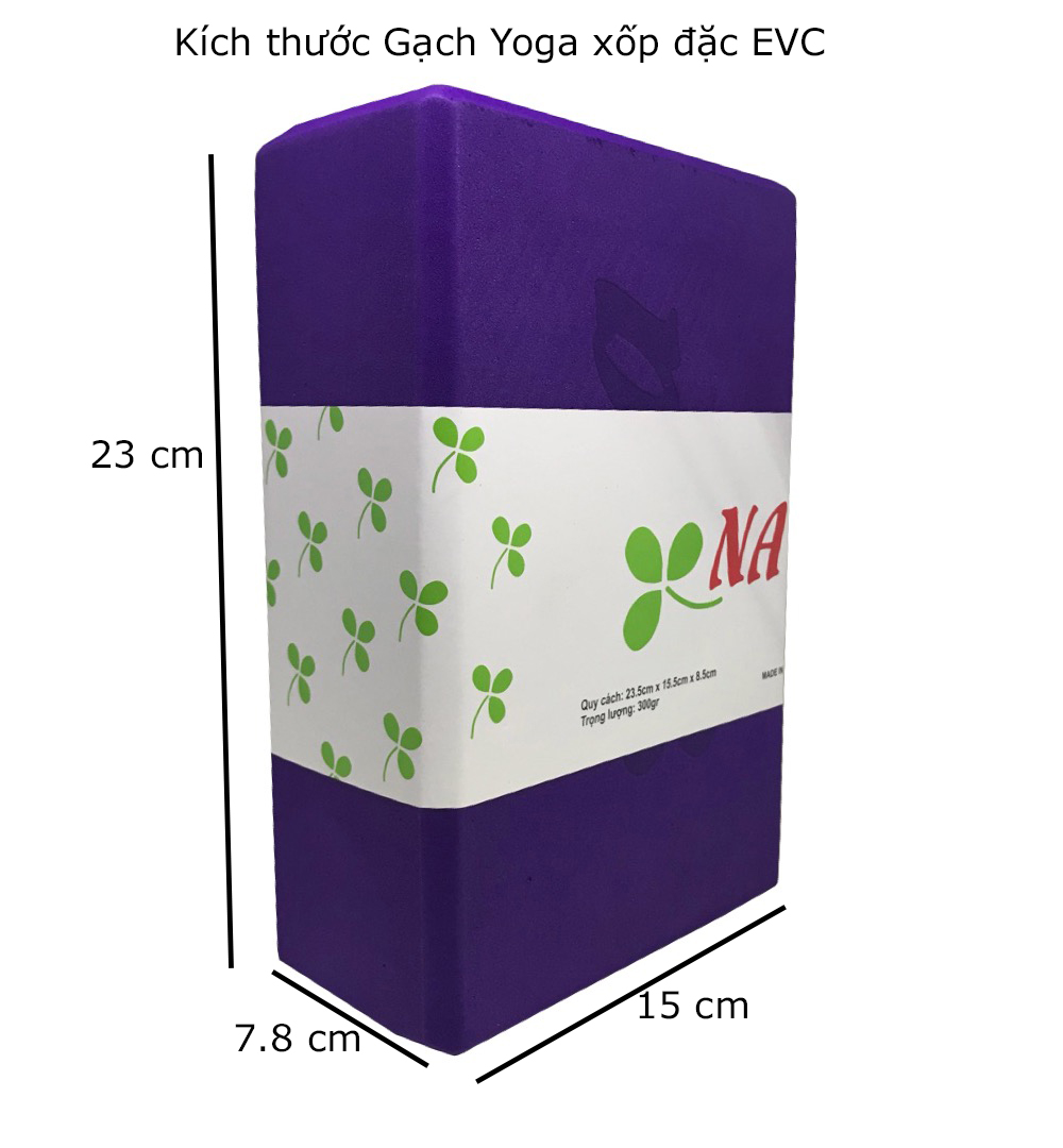 Gạch tập yoga block hiệu NA dày dặn