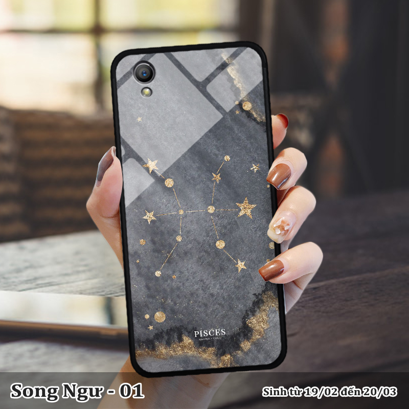 Ốp kính Oppo A37 in cung hoàng đạo