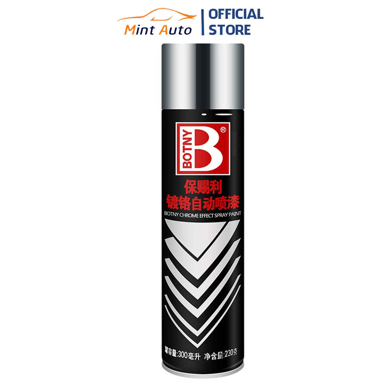 Botny b-1167 Chrome handheld spray coat for car, motorcycle rim paint capacity 300ml