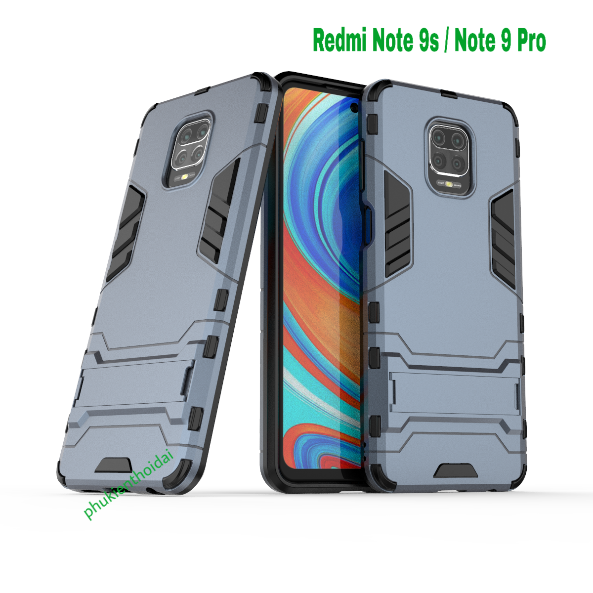 Ốp lưng Xiaomi Redmi Note 9s / Note 9 Pro Iron Man chống sốc chống va đập mạnh cao cấp