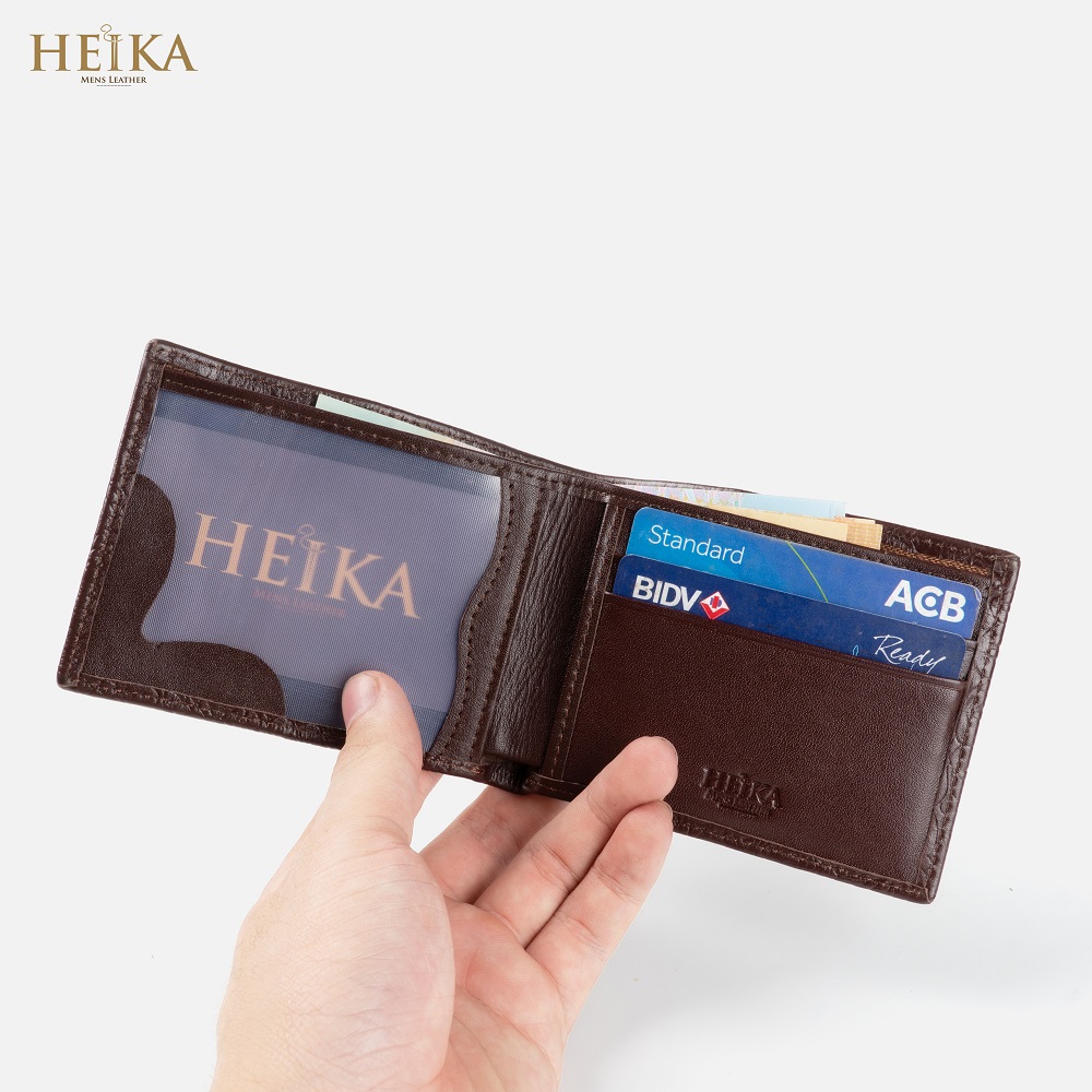 Bóp nam/Ví nam Mony da bò cao cấp thương hiệu HEIKA