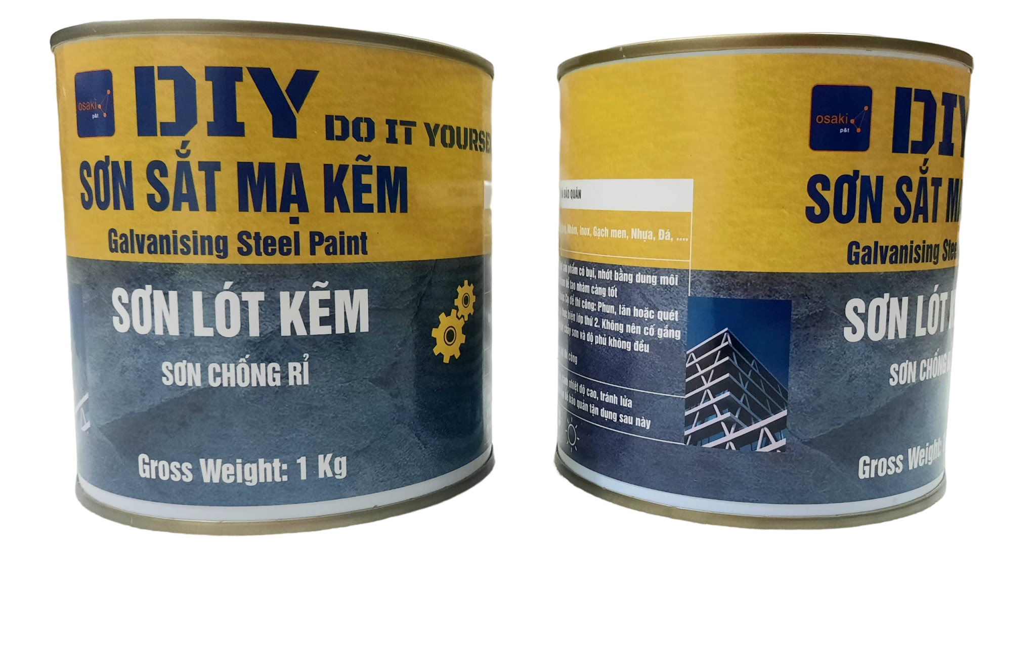 SƠN CHỐNG RỈ, SƠN LÓT KẼM 1K EPOXY - XINGFA (1 T. Phần, 1 Kg/Lon)