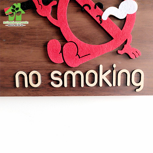 Bảng gỗ decor trang trí SHOP 🚀NO SMOKING🚀 (tặng kem móc treo tường)