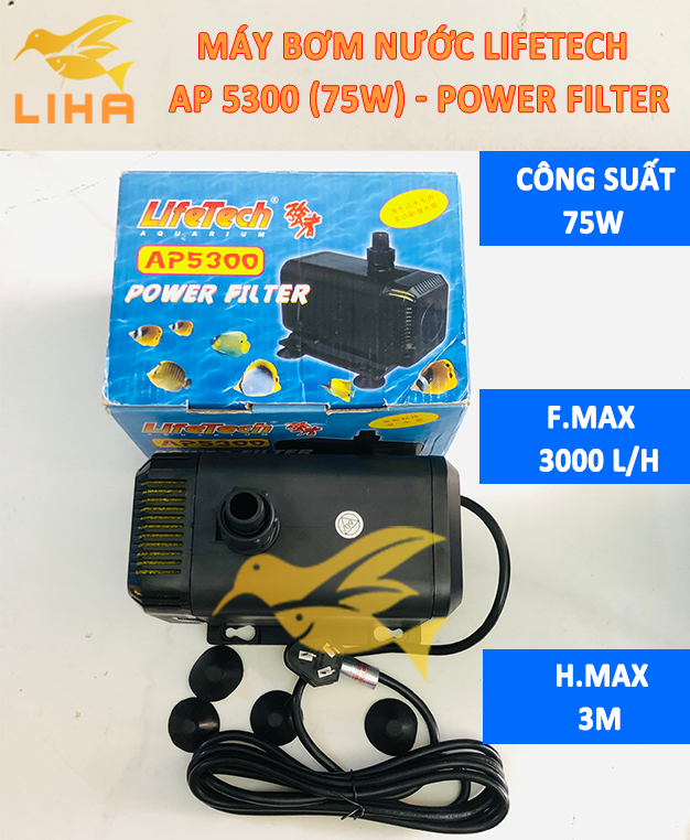 Máy Bơm Lifetech AP5300 - Bơm Nước Hồ Cá Cao Cấp