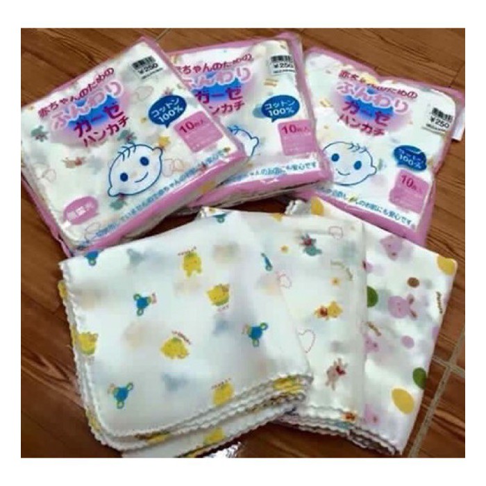 Khăn xô xuất Nhật  set 10 cái ( 32cm*32cm)